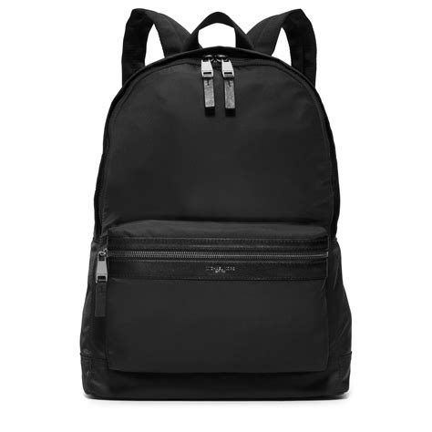 NEW Michael Kors Men's 8 Black Nylon Travis Backpack 